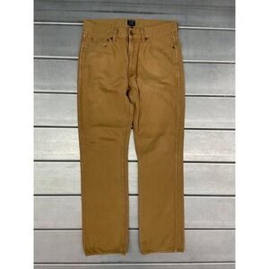 J.Crew The Sutton Chino Pants Mens Size 32x32‎ Khaki Brown Straight Fit Flex